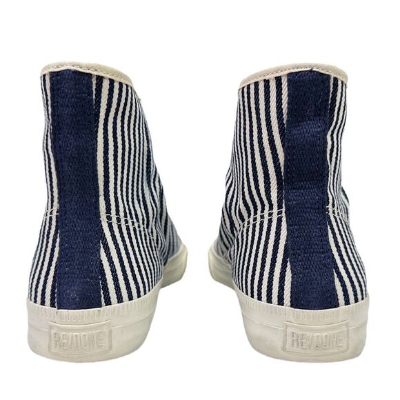 RE/DONE Hickory Striped 90s High Tops - Size 38 - Picture 5 of 13